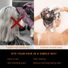 Natural Hair Dye Shampoo 4 in 1 for Gray Hair Coverage for Women & Men, Long Lasting Hair Color Shampoo Champu Para Canas, Herbal Ingredients Plant (Black)