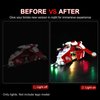 DALDED LED Lighting Kit for Lego Star Wars: The Clone Wars Coruscant Guard Gunship 75354, LED Light Compatible with Lego 75354 Building Block Models (Remote Control Version)