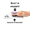 FAB POPS Phone Grip with Expandable Stand, Built in Magnets, Adhesive Attachment, Mounting Plate Included, Your All in one Phone Holder. Violet