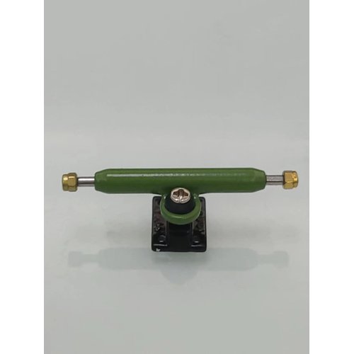 LEEFAI Pro Fingerboard Trucks 34mm G3 with Color Hanger Professional Mini Finger Skateboard Inverted Kingpin Harder Bushing Pivot Cups Truck (Lime Green)