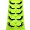 HBZGTLAD New 3D Cat-Eye Mink Eyelashes Curled Winged Natural Realistic Messy End Eye Elongated Thick False Eyelashes Soft Fake Eyelashes (MF-6)