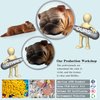 BRETOYIN Mini Bulldogs Figurines 5PCS Puppy Party Decorations for Girls Sleeping Dog Figurines for Kids Dogs Figures Bulldog Toys Dollhouse Christmas Birthday Gift 2-3.5 Inch