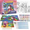 Paint-by-Numbers-Kit-for-Kids, 3 Pack 8x10 Inch Framed Canvas With 24x3ml Acrylic Paints Pots, 6 Brushes, Paint And Sip Kit For Kids, Predrawn Paint Canvas, Painting Stuff For Teens, Kids Art Set
