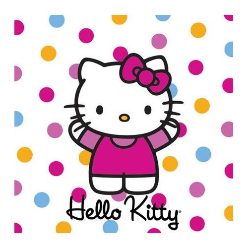 PPD Hello Kitty 40 pc Paper Napkins POLKA DOTS KITTY cute Gift