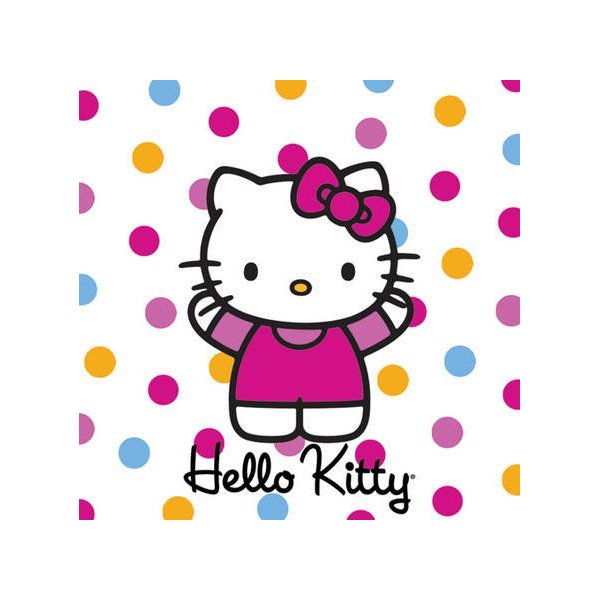 PPD Hello Kitty 40 pc Paper Napkins POLKA DOTS KITTY cute Gift