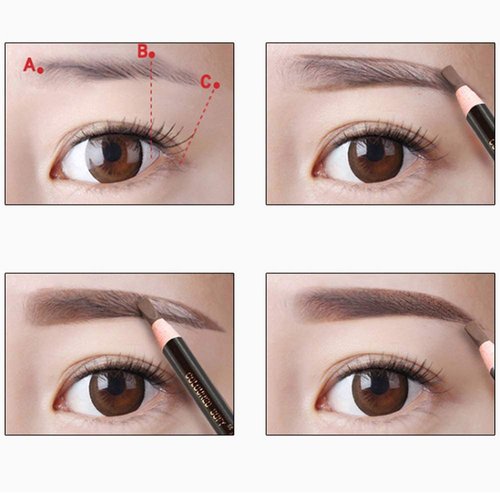 Long-lasting Waterproof Eyebrow Pencil with Pull Cord - Perfect for Marking, Filling, and Outlining - Tattoo Makeup for Waterproof and Durable Permanent Eyebrow Liners (Black)