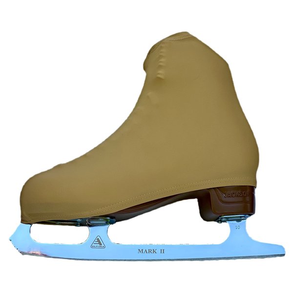 Ice Fire 1 Pair Skate Boot Covers | Durable Boot Protector for Ice/Figure/Roller Skate | Universal Size | Skating Accessory- Beige