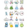Patelai 20 Pcs Science Pin Set Cute Kawaii Pins Cartoon Scientist Science Pins Lapel Laboratory Brooch Pin for Backpacks Chemistry Kids Adults Clothes Caps Bags(Laboratory Style)