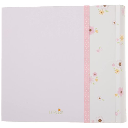 Lil Peach Bird Photo Album, Memory Keepsake Babybook, Gender-Neutral Baby Accessory for New and Expecting Parents, Pink