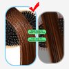 EAGLE FORTRESS Glidease Wood Boar Bristle Hair Brush with Nylon Refined Smooth Bristle for Women, Men, and Kids - Effortless Detangler Hair Brush Ideal for Thick, Thin, Fine All Hair (Bamboo)