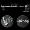 Honbay 1PCS Sparkling Rhinestones Hair Comb Fashion Ladies Chain Tassel Hair Side Comb Wedding Shiny Crystal Hair Clip Comb Bridal Headpieces Bride Headwear Wedding Hair Accessories Boho Headbands