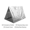 Swiss Safe Emergency Mylar Thermal Blankets + Bonus Space Blanket - Compact & Insulated for Cold Weather - Designed for NASA, Outdoor Camping, Survival, First Aid Car Kit - Silver, 4 Pack