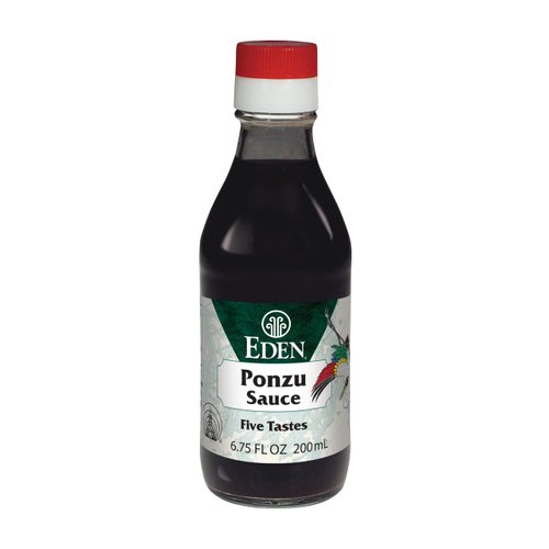 Eden Ponzu Sauce, Premium Traditional Five Flavor Umami Seasoning Made in Japan, Yuzu and Sudachi Juice, 6.75 fl oz Glass Bottle