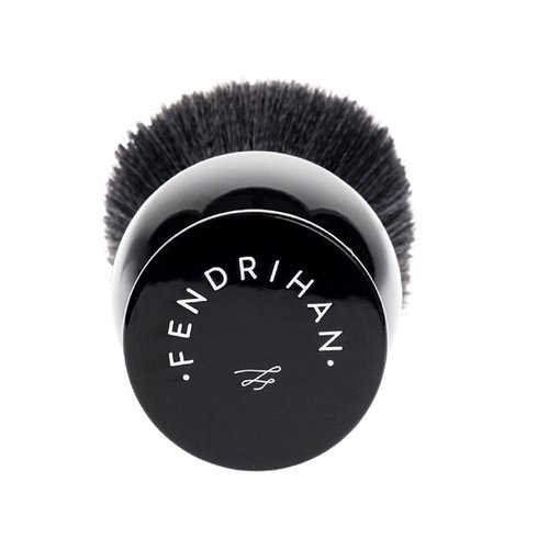 Fendrihan Black and White Synthetic Shaving Brush with Resin Handle for Personal and Professional Shaving (Knot: 24 mm)