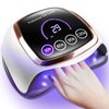 UV LED Nail Lamp, Gugusure Curing Lamps for Home & Salon, Led Dryer Gel Polish with Automatic Sensor/4 Timer Setting, Professional Art Tools Fingernail and Toenail