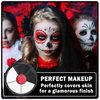 QIUFSSE Clown Makeup Kit,Black White Red Face Paint Professional Adult Body Paint Kit for Halloween SFX Special Effects Makeup Kit