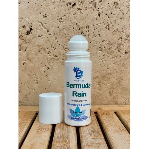 Bermuda Rain Scented Aluminum Free Deodorant, All Natural, Safe, Made in The USA, Diva Stuff