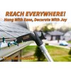 EXTEND-A-REACH Christmas Light Hanger Tool Attachment (Attachment Only) // Christmas Light Installation, String Lights, Birdfeeders // Twist-On Utility Hook Fits Standard Acme Threaded Pole