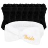 Jaciya Bachelorette Party Favors Spa Makeup Headband 8 Packs Bride Bridesmaid Headband Bridal Shower Gifts Wedding Hair Accessories(White,Black)