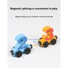 12 PCS Wooden Train Set Toy Magnetic Number Train Set Montessori Toys for Preschool Learning