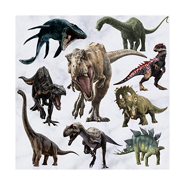 Dinosaur Wall Stickers, Peel & Stick Removable Wall Art Sticker Decals for Kids Bedroom Nursery Playroom Living Room,Multicolor