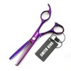 5.5 Inches Hair Scissors with Thinning Comb Hair Cutting Shears Thinning Shears Set for Professional and Personal (Violet)