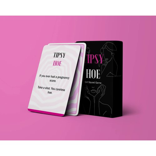 Tipsy Hoe Girl's Night Game - Ladies Night Game for Party Nights, Bachelorette Parties and Bridal Shower Game - Drinking Games - (A Girls Night Drinking Game)
