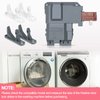 Upgraded New 131763256 Washer Door Latch Lock Lid Switch with 131763202 131763310 Door Striker Part Compatible with Frigidaire, Kenmore, Electrolux, GE Front Load Washer 1317632 131763255 131269400