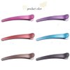 12PCS Professional Hairdressing Salon Hair Barrettes Duck Bill Teeth Hair Clips Non Slip band Clips Multicolor Scrub Plastic Metal Alligator Bows Hair Clips (7.8CM)