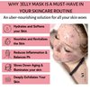 Jelly Face Mask for Facials - Bulgarian Rose Hydrating, Brightening & Nourishing Jelly Mask with Free Jade Roller & Spatula | Professional Hydrojelly Masks | Vajacial Jelly Mask Powder | 23 Oz Jar