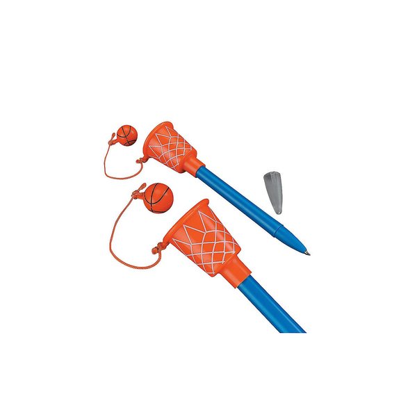 Basketball Hoop Pens (bulk set of 12) Sports and Tournament Party Supplies