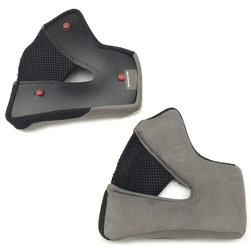 BELL MX-9 Adventure Cheek Pads Set Dual Sport Motorcycle Helmet Accessories - Black / 25MM