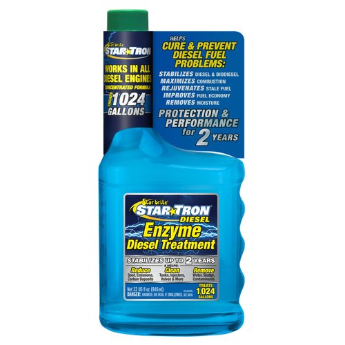 Star Tron Super Concentrated Diesel Formula - Enzyme Fuel Treatment for Enhanced Engine Performance 1 Oz Treats 32 Gallons - Stabilize & Rejuvenate Diesel, Biodiesel & All Regular Gasoline - 32 OZ