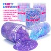 Unicorn Slime Kit for Girls 4-12,Supplies Makes Butter Slime,Candy Confetti Slime,Glimmer, Foam Jelly Cubes Slime Party Favors for Kids