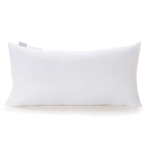 Acanva Fluffy Pillow Insert for Bed Sleeping, Decorative Stuffer Cushion Sham Filler, 16x26 Inch, White