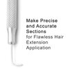 Pro Pulling Needle for I-Tip Hair Extensions Beads, Microbeads, Microlinks Threading and Sectioning Tool Kit