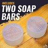 Men’s All-in-One Shampoo & Body Soap Bars – Extra Thick 1.6” Glycerin Hair & Body Soap Bars - 2 Soap Bars - Spiced Sawdust Scent - with Coconut Oil, Oat Protein & Cedarwood Oil - Made in USA - 14.5 oz