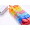 Star-Art 7 Day 2 Compartment Pill Organizer - Prescription, Medicine, Vitamin Case - Daily AM PM Travel Reminder Holder, Medication Dispenser Container - Includes Pill Cutter