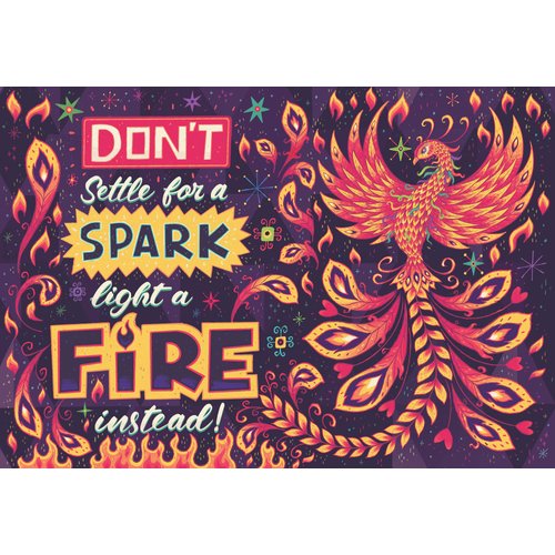 Goliath Steve Simpson: Light a Fire 1000-Piece Puzzle with Poster - Completed Size 26.75 x 18.26 Inches - Ages 12 and Up