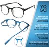 Yogo Vision Reading Glasses for Women Men Blue Light Blocking Reading Glasses Round Readers +1