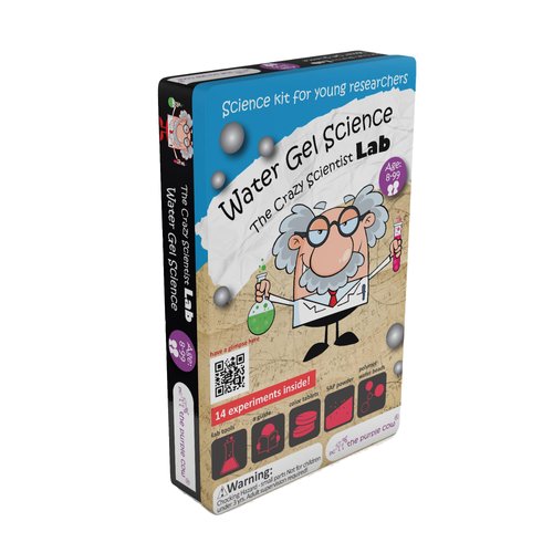 The Purple Cow Crazy Scientist Water Gel Science - Science Kits for Young Researchers. for Learning & Education - STEM Educational Games for Kids, Boys & Girls, with Instructions
