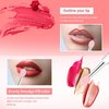 6 PCS Silicone Lip Brush - Yoizyfree Lip Brushes Reusable Lip Mask Applicators Lip Gloss Brush Lipstick Brush Makeup Applicator Beauty Tool Kits for Lipsticks,Lip Gloss,Lip Balm