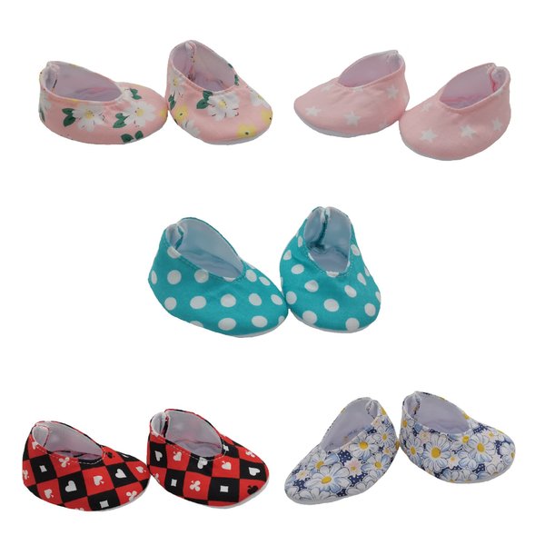 Xunwa Baby Dolls Shoes for 17-18 Inch Dolls Boy Girl, Doll Accessories Shoes for 17 Inch Newborn Reborn Dolls