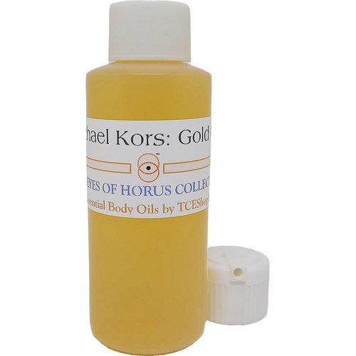 TCEShop Michael Cords: Gold - Type For Women Scented Body Oil Fragrance [Flip Cap - Gold - 2 oz.] - ID#42660