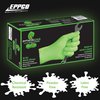 NEW! Eppco PythonGrip Hi-Vis Green Nitrile Gloves - Size L 100 count box