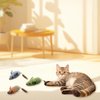 Andiker 3PCS Catnip Toys for Cats, Realistic Cat Mouse Toys with Silvervine Soft Plush Fabric Bite-Resistant Interactive Cat Toys for Indoor Cats Kittens to Bite Chew Teeth Cleaning