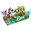 DOLBLOCK Four Seasons Cherry Blossom Micro Cute Building Blocks Mini Sets for Adults and Kids, Tree House Flowers and Plants Modle 4 Kits