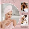 UTJZIB Ultra-Absorbent Microfiber Hair Towels-2Pack Hair Towel Wrap for Women, Turbie Twist Hair Wraps, and Versatile Microfiber Towels for Effortless Drying (Pink)