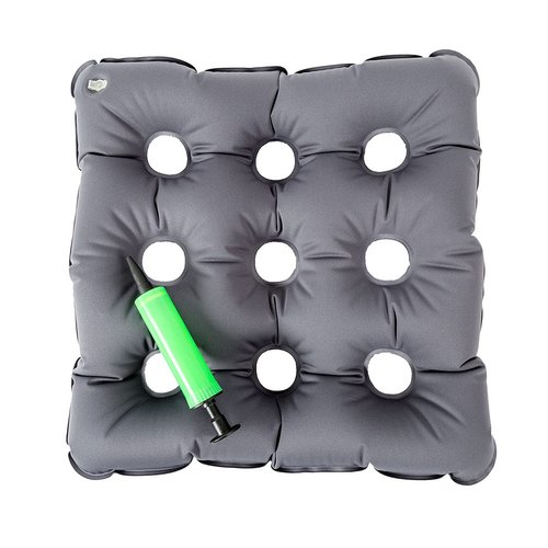 Beston Footcare Air Inflatable Seat Cushion 19"x19" PVC, Coccyx Seat Cushion for Bariatric,Wheelachair, Office Chair. Medical Cushion Helps Relieve Tailbone, Sciatica Pain and Back Suppor