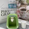 LUOZZY Mini Water Dispenser Toy for Kids Simulation Animal Water Machine Toy for Kids Water Dispenser Dollhouse Toy (Green)